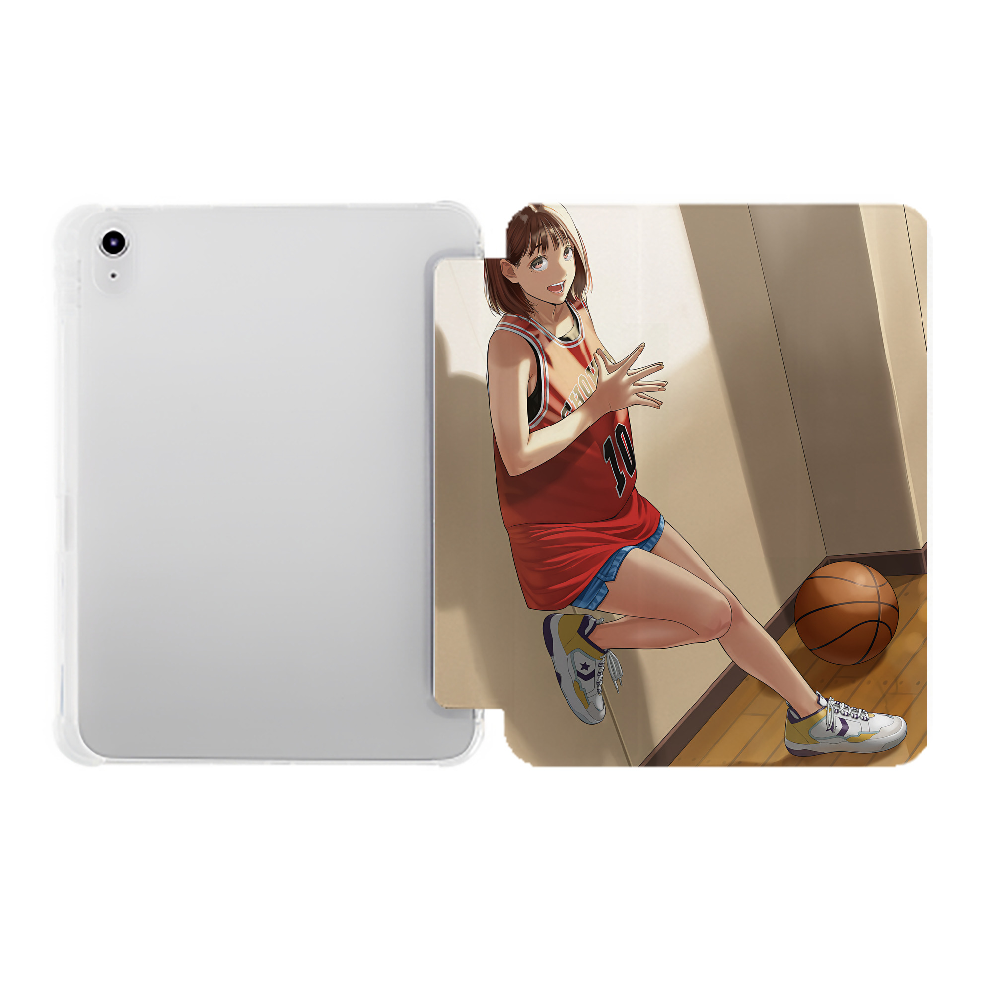 （画像用） SLAM DUNK／スラムダンク IPad ケース ペン収納付き 三つ折りスタンド PUレザー×シリコン 対応機種9.5/10.5/10.9インチ